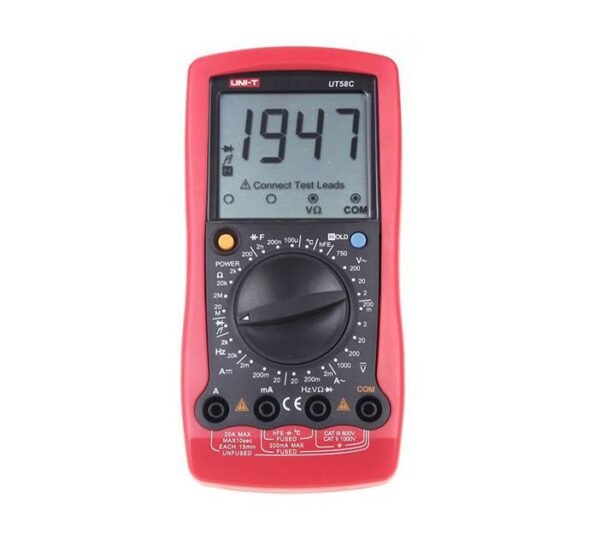 29307-A Мултицет със зумер UT-58C VAC/VDC | ADC/VDC | OHM | F | Hz | °C