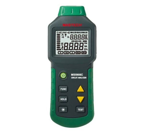 Тестер на захранващи мрежи MS5908C, анализатор на вериги, VAC, A, OHM, Hz