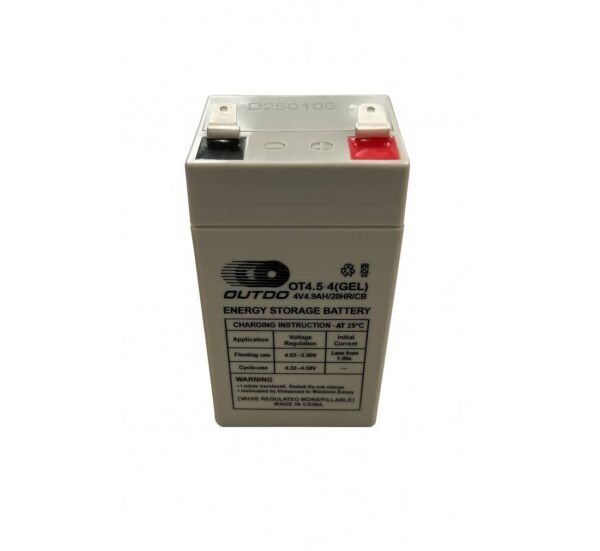 Акумулаторна, оловна батерия за кантар OUTDO, 4VDC, 4,5AH, 48х48х100mm