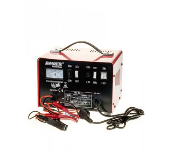 Мрежово комбинирано зарядно RD-BC12 за оловни акумулатори с кабели 12V/24V 92-210Ah