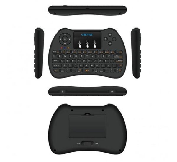 Безжична клавиатура мини VZ-KB-4 с тъч пад за лаптоп, телевизор