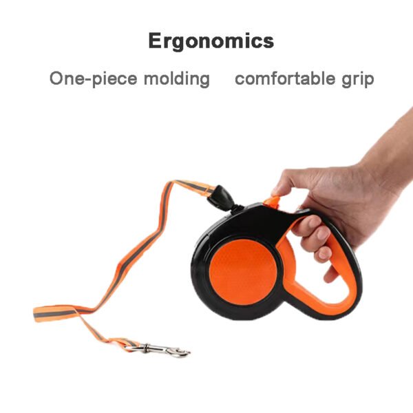 Автоматичен повод за куче 6 метра, до 50 кг., светлоотразителен