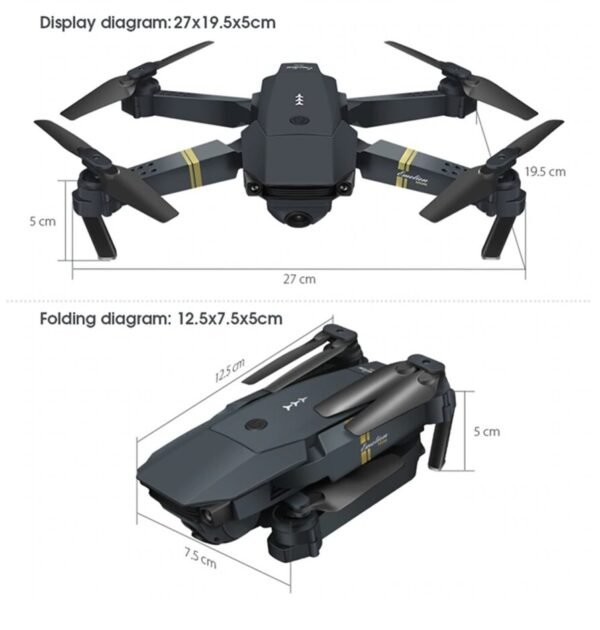 dron-998-pro3 Сгъваем дрон 998 Pro с HD камера, WIFI и приложение за телефона