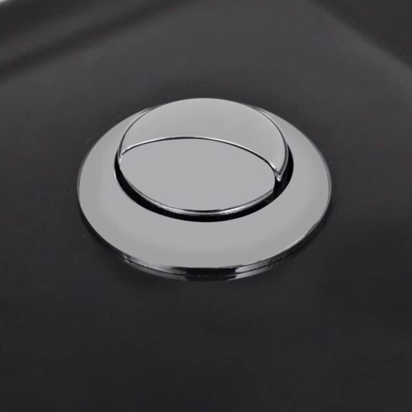 Керамичен моноблок, ъглов, цвят черен