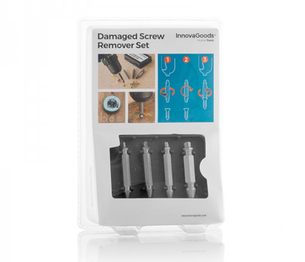 Комплект за отстраняване на пворедени винтове - комплект от 4 броя