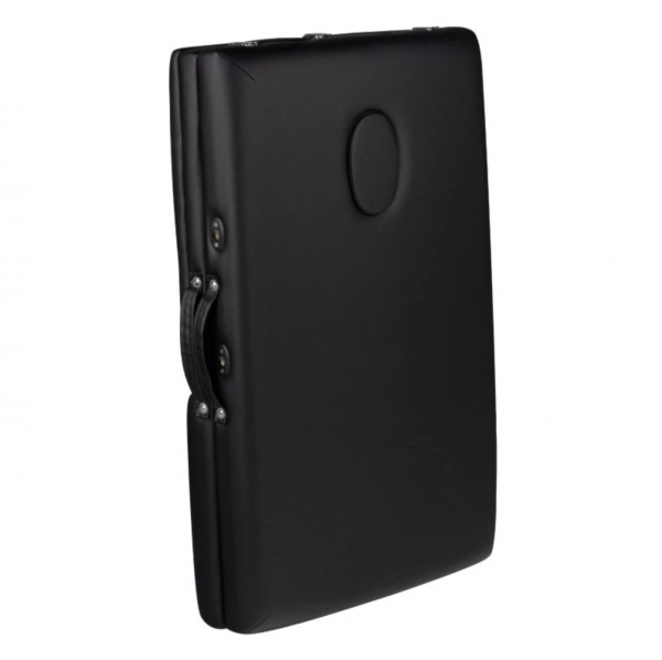 Масажна кушетка с 2 зони, дървена конструкция - Черен