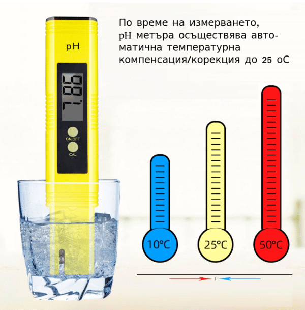 ph-metar4 PH метър за измерване на алкалността на водата