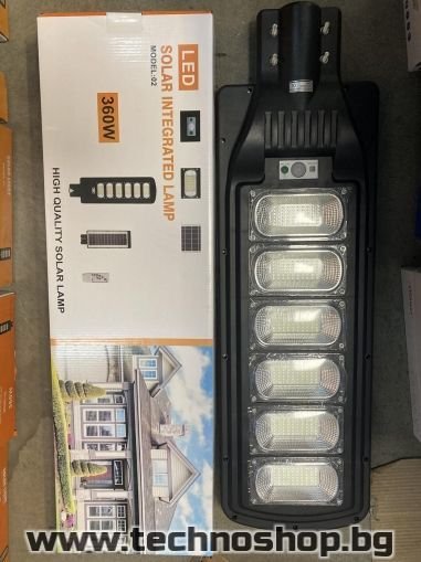 Соларна LED лампа със сензор за движение 360W