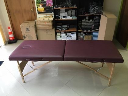 Двусекторно масажно легло - бюджетен модел масажна кушетка - бордо