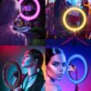 Ринг лампа с LED осветление 26 см, RGB, 20W