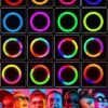 Ринг лампа с LED осветление 26 см, RGB, 20W