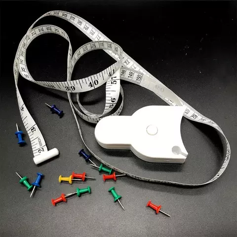 Шивашки метър за измерване на обиколка - Черен