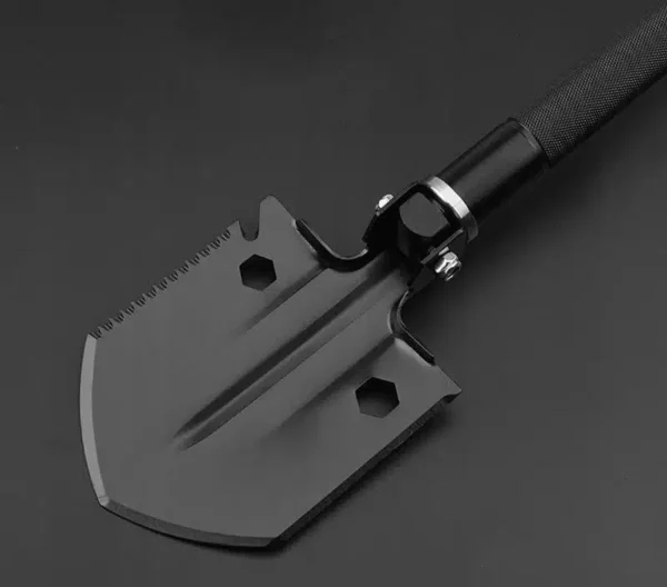 Сгъваема лопата + аксесоари, черен цвят D10