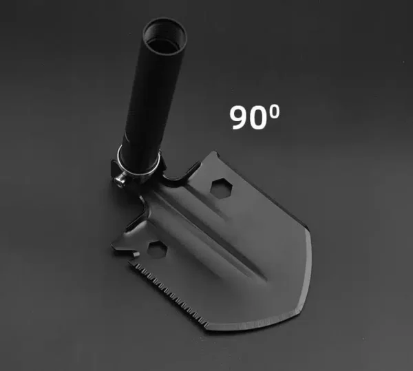 Сгъваема лопата + аксесоари, черен цвят D10