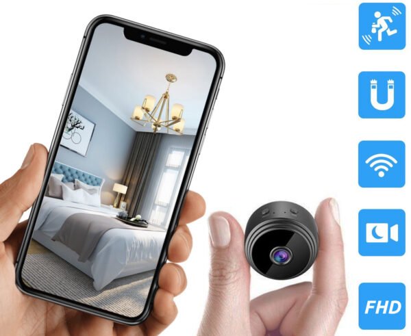 shiponska-kamera-wifi-9 Мини шпионска камера A9, с магнитна основа и WIFI