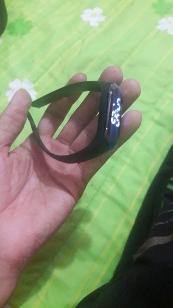 Спортен LED часовник - Син цвят, силиконова каишка