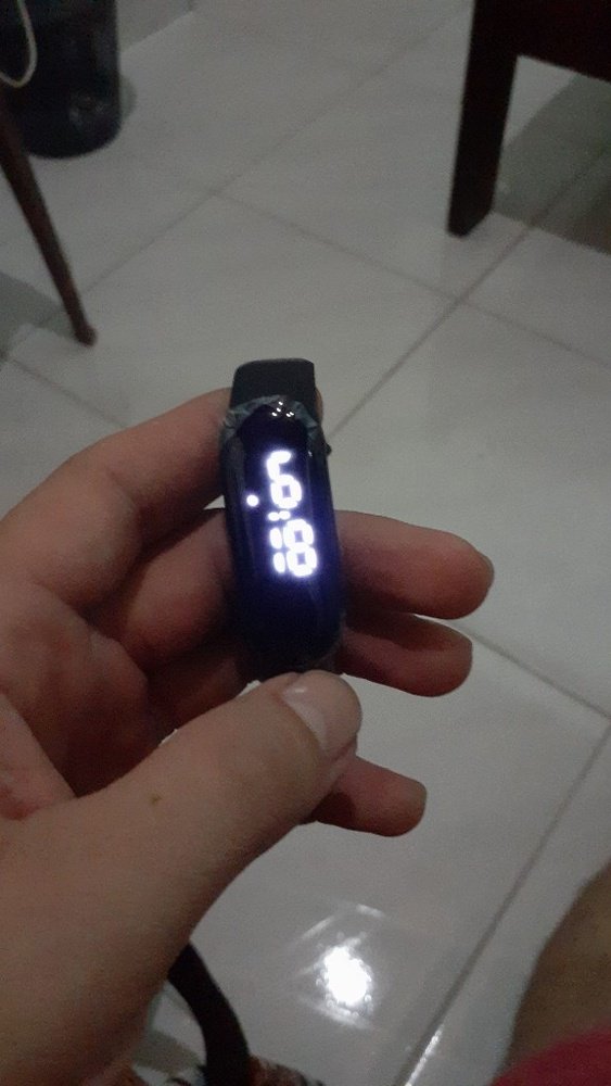 Спортен LED часовник - Син цвят, силиконова каишка