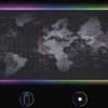 Светеща компютърна подложка с RGB осветление - World Map