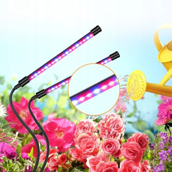 UV лампа за отглеждане на растения с 2 гъвкави крака - 40W