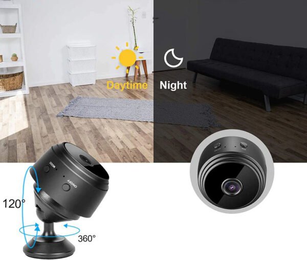 wifi-kamera-shpionska-noshtno-vizhdane Мини шпионска камера A9, с магнитна основа и WIFI