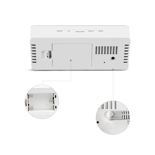 Модерен огледален часовник с аларма