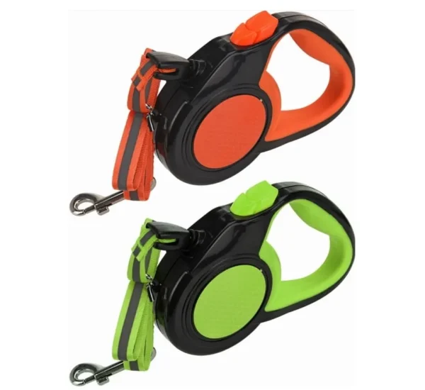 Автоматичен повод за куче 6 метра, до 50 кг., светлоотразителен