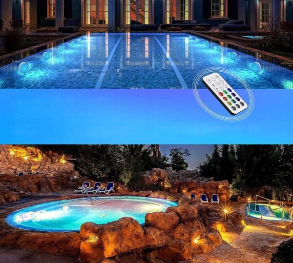 Водоустойчива LED лампа RGB с дистанцинно