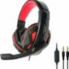 Геймърски слушалки, червени, P40
