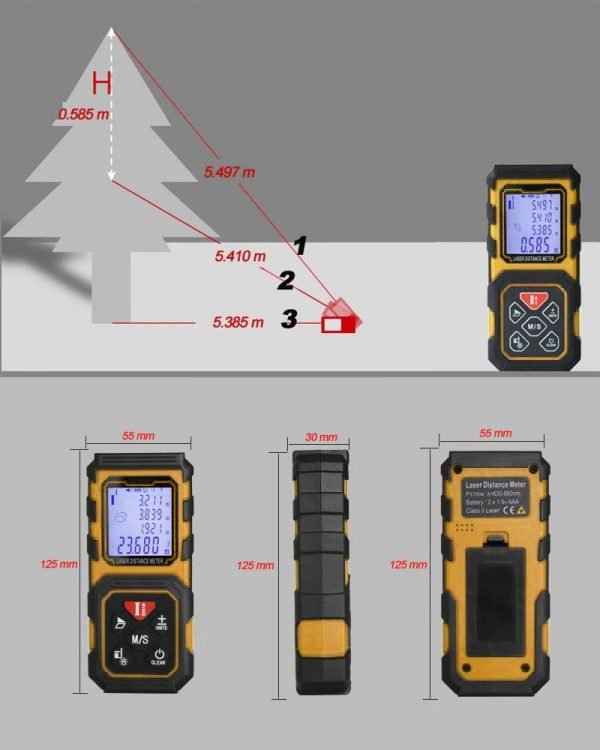 Лазерна ролетка QX-40