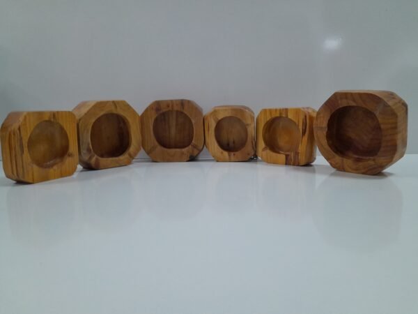 Дървен пепелник, ръчно изработен