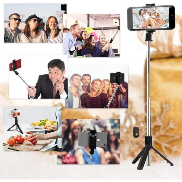Селфи стик с трипод, дистанционно и Bluetooth контрол - модел K07