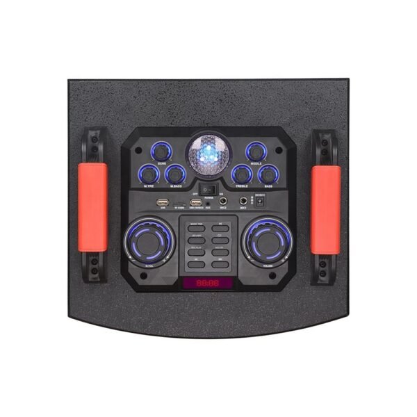 Двойна тонколона 2000W - 2 x 12" говорители, цветни светлини NDR-1222