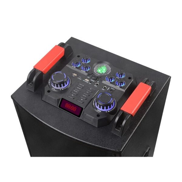 Двойна тонколона 2000W - 2 x 12" говорители, цветни светлини NDR-1222