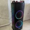 Двойна тонколона 2000W - 2 x 12" говорители, цветни светлини NDR-1222