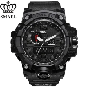 Спортен часовник SMAEL 1545 Black, черен цвят