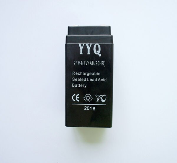 Акумулаторна, оловна батерия за кантар, везна, 4VDC, 4AH, 48х48х100mm