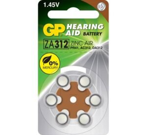 Цинкова въздушна батерия GP, за слухов апарат, 1,45VDC, PR41, (ZA312)