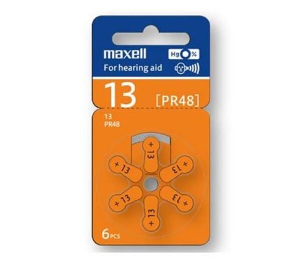 00417-B Цинкова въздушна батерия GP/MAXELL, за слухов апарат, 1,45VDC, PR48, (ZA13)