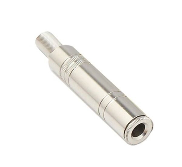 00665b Букса за кабел, метална, STEREO, 6,3mm JACK(ж)