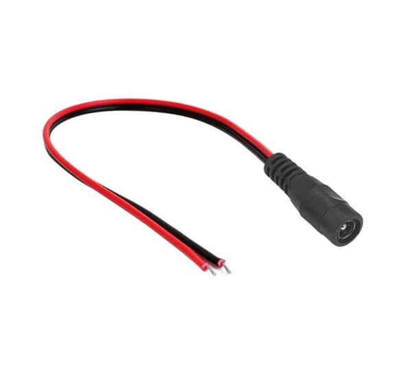 Захранващ кабел, 5,5x2,1мм(м), 2 жила, 300mm