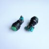 Бутон за игрална машина светещ незадържащ НО зелен 250V 6A Ф24mm