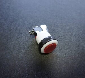 Бутон за игрална машина незадържащ НО червен 250V 6A Ф28mm