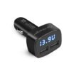 Волтметър 4в1, зарядно, термометър, автомобилна букса(м), 2xUSB, 12VDC, 24VDC