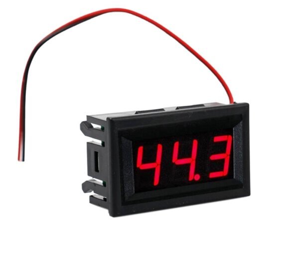 02516-A Волтметър за вграждане в панел, 3,2V, 30V, 45x26mm