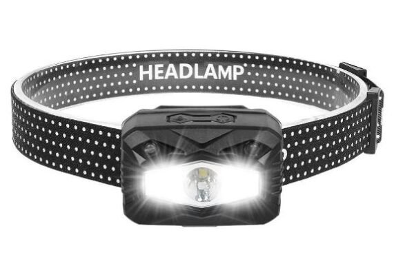 LED фенер Stronglight, влагоустойчив за глава, сензор, акумулаторни батериия, 10W