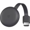 Безжичен CHROMECAST 3RD GEN за свързване на телефон, таблет, лаптоп към телевизор HDMI