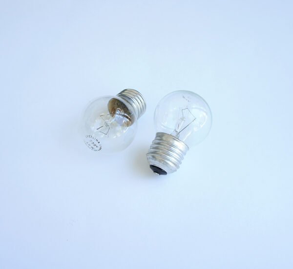 Лампа сфера, мини, прозрачна, цокъл E27, 220VAC, 25W