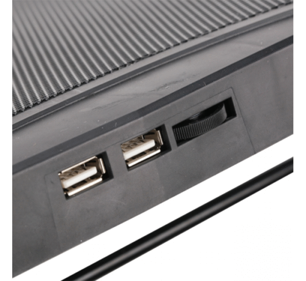 Охладител за лаптоп, регулируем, 3 бр. вентилатори, от 10" до 17"