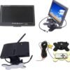 Монитор за автомобил, 2 камери, система за паркиране, охрана, LCD, 12VDC, 24VDC, 7"