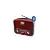 09322-B Преносимо, активно, ретро радио RX-BT455S, соларно, Li-ion, блутуут, USB, FM, 2x3", 10W